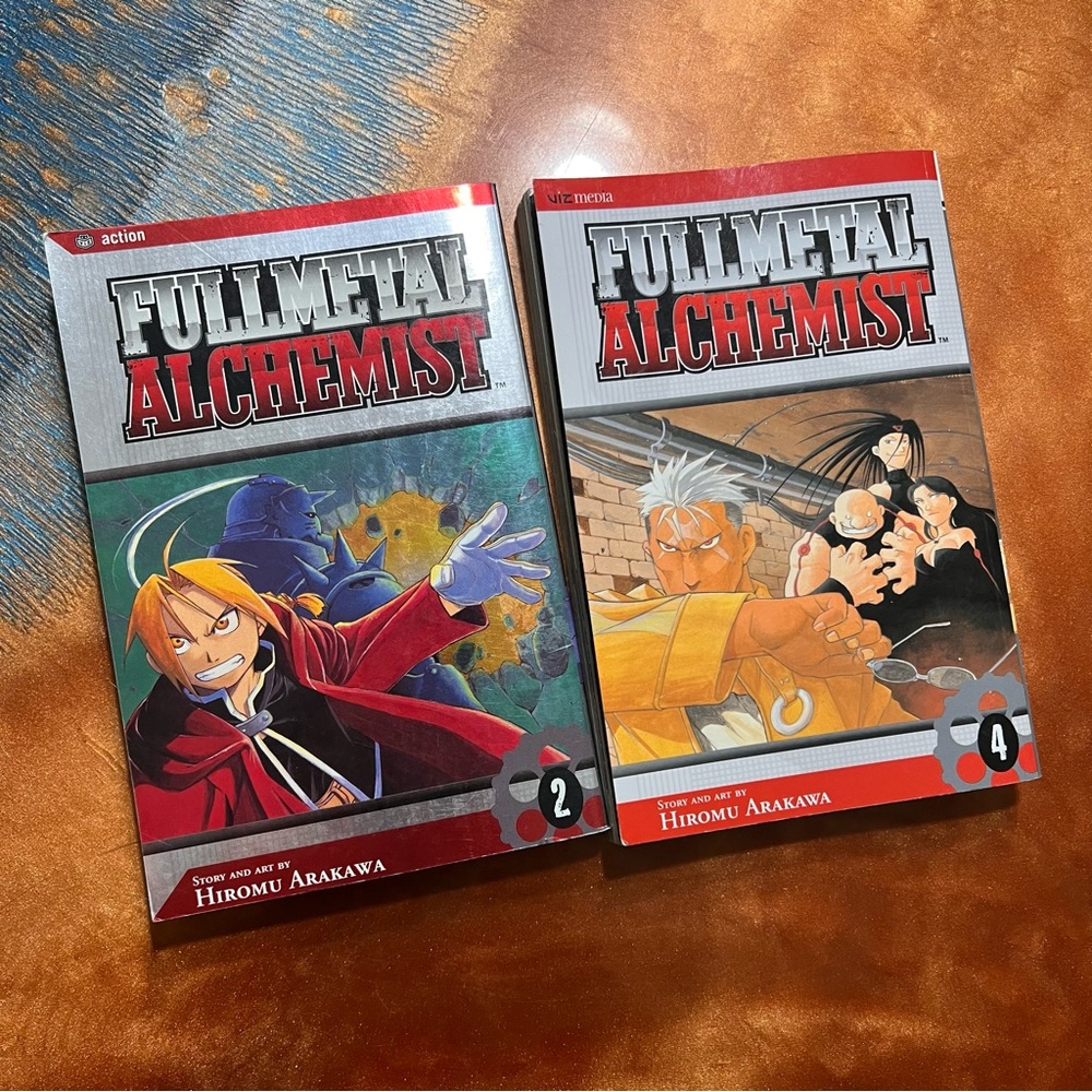 Manga fullmetal alchemist manga Hiromu Arakawa numbers 2 and 4
